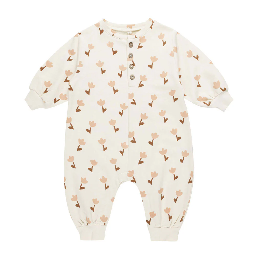 Quincy Mae Tulip Relaxed Fleece Jumpsuit