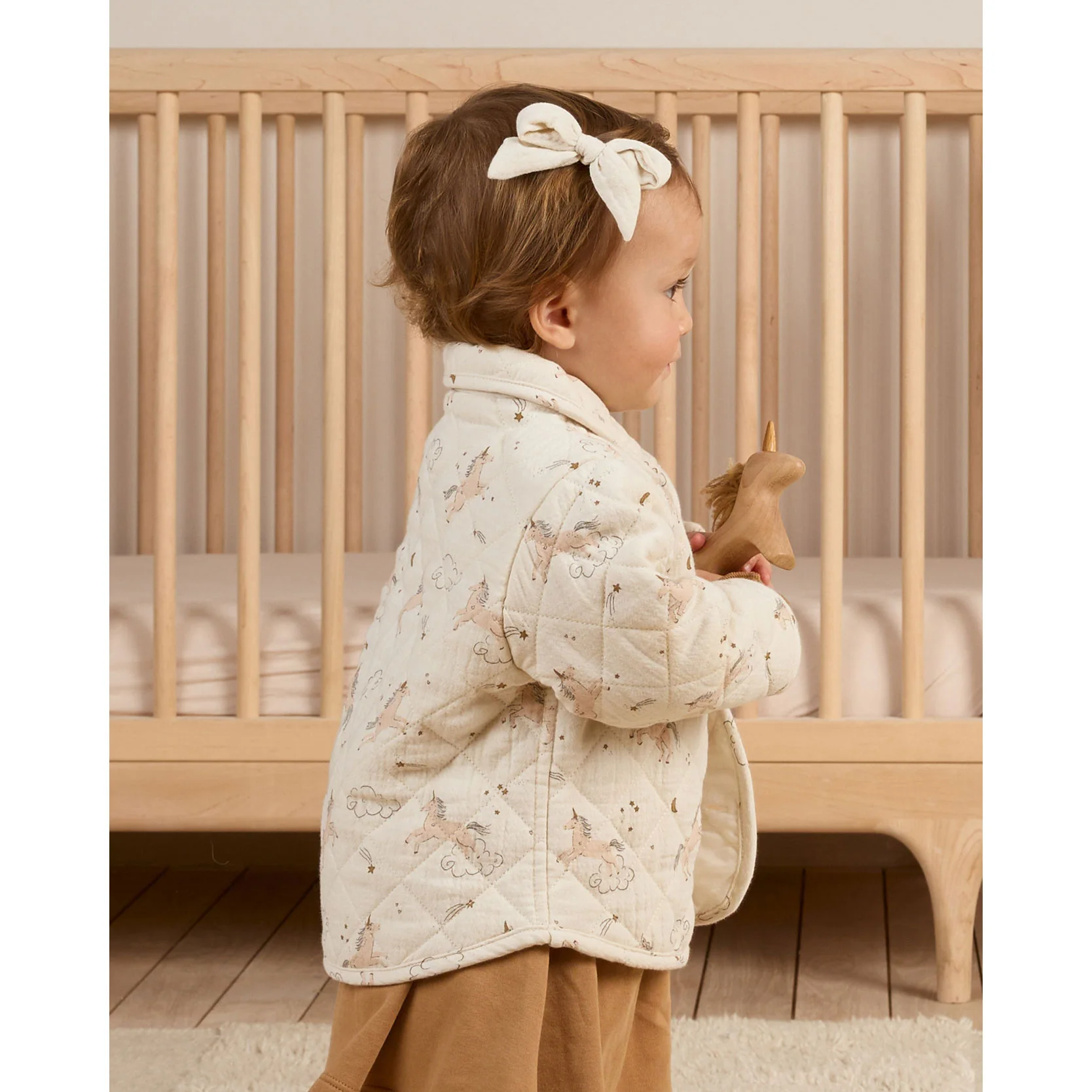 Quincy Mae Unicorns Quilted Jacket - Image 2