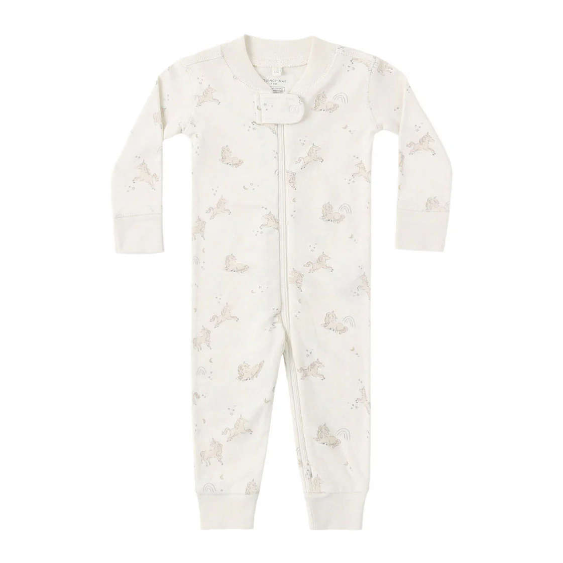 Quincy Mae Unicorns Zip Longsleeve Sleeper