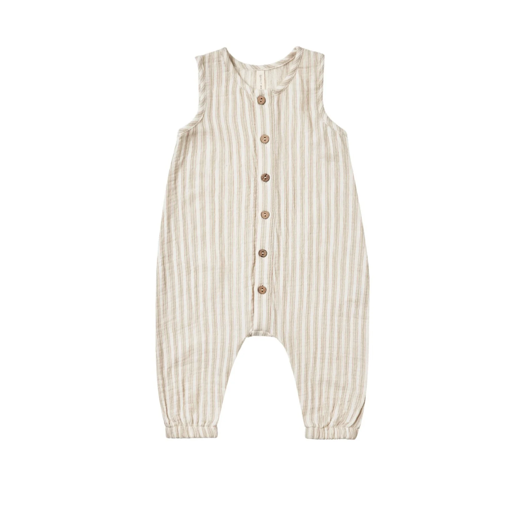 Quincy Mae Vintage Stripe Woven Jumpsuit