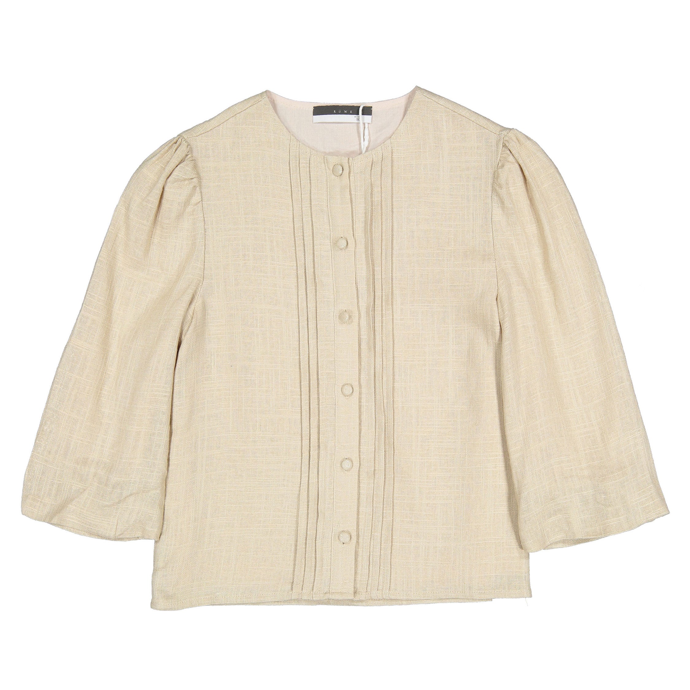 ROWE Beige Linen Blouse