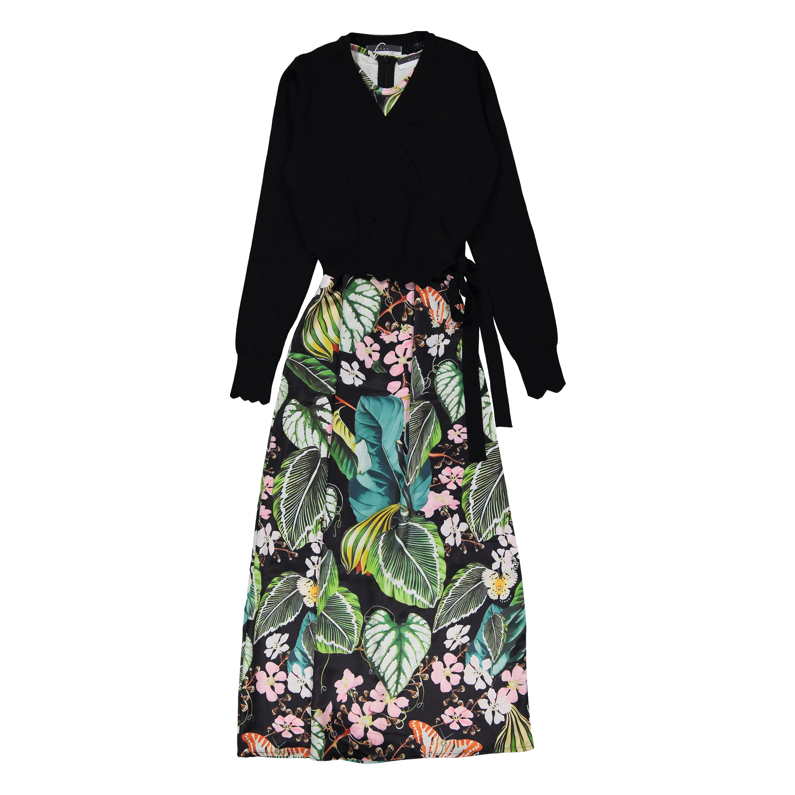 ROWE Black Botanical Print Set