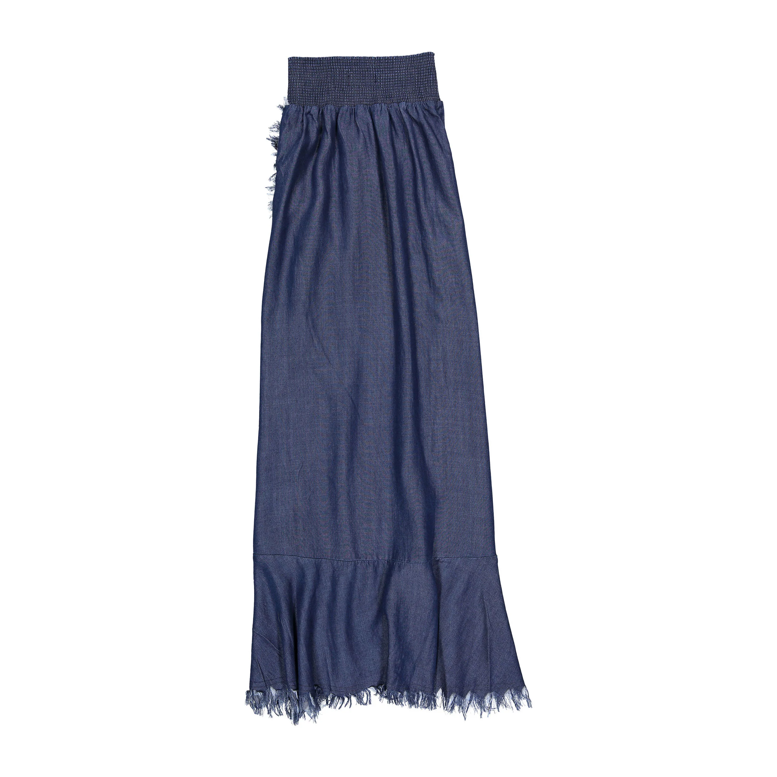 ROWE Blue Denim Fringes Skirt - Image 2