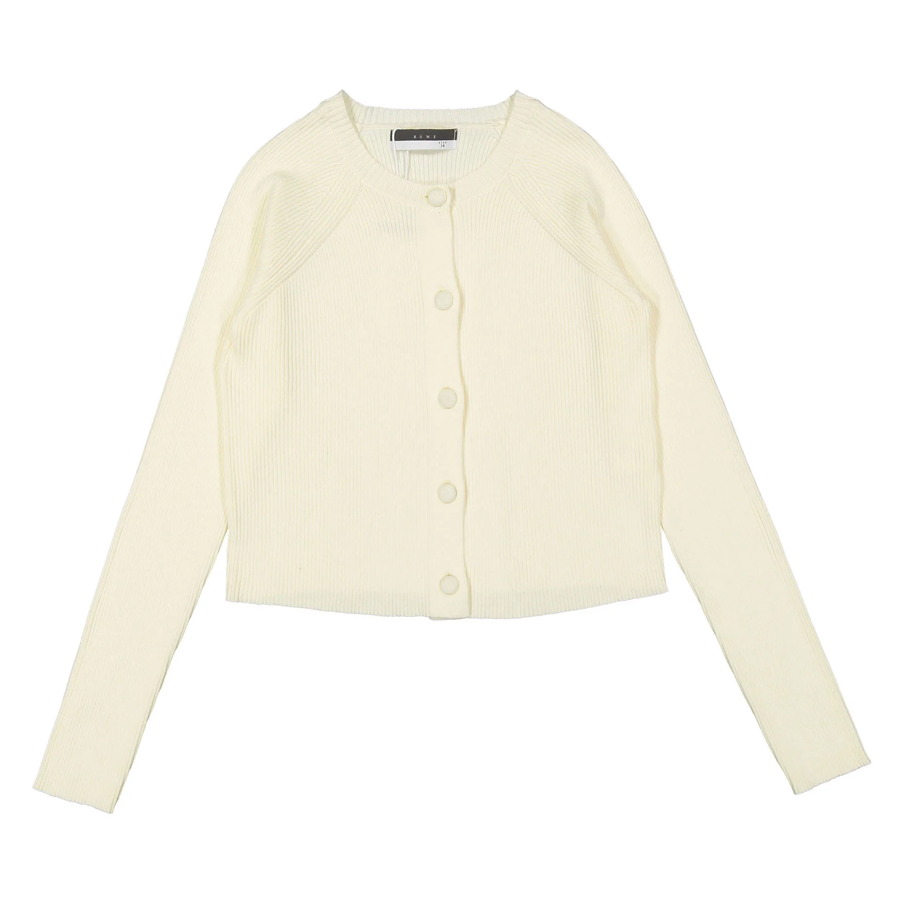 ROWE Cream Rib Cardigan