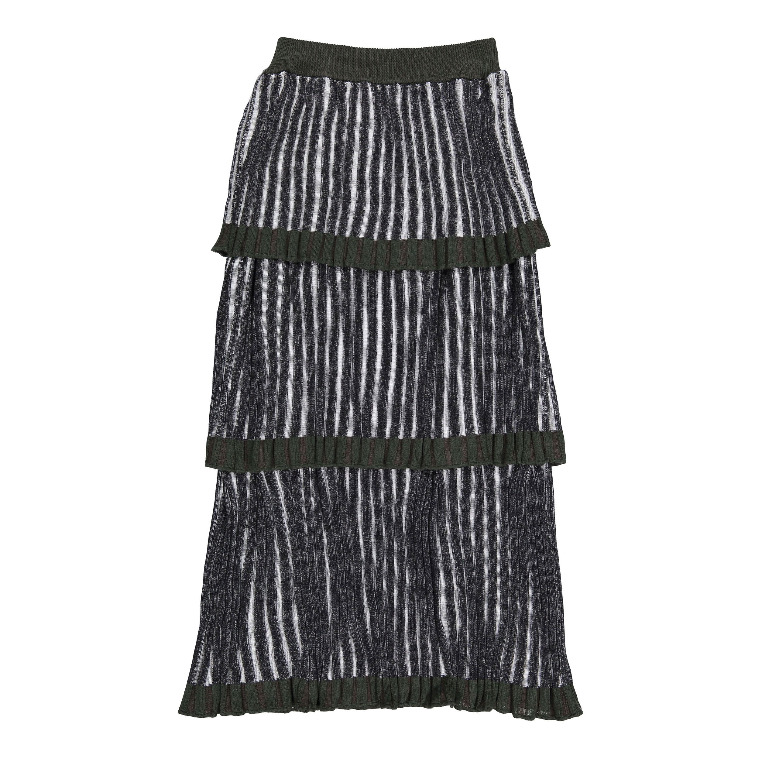 ROWE Knit Ruffle Layered Skirt
