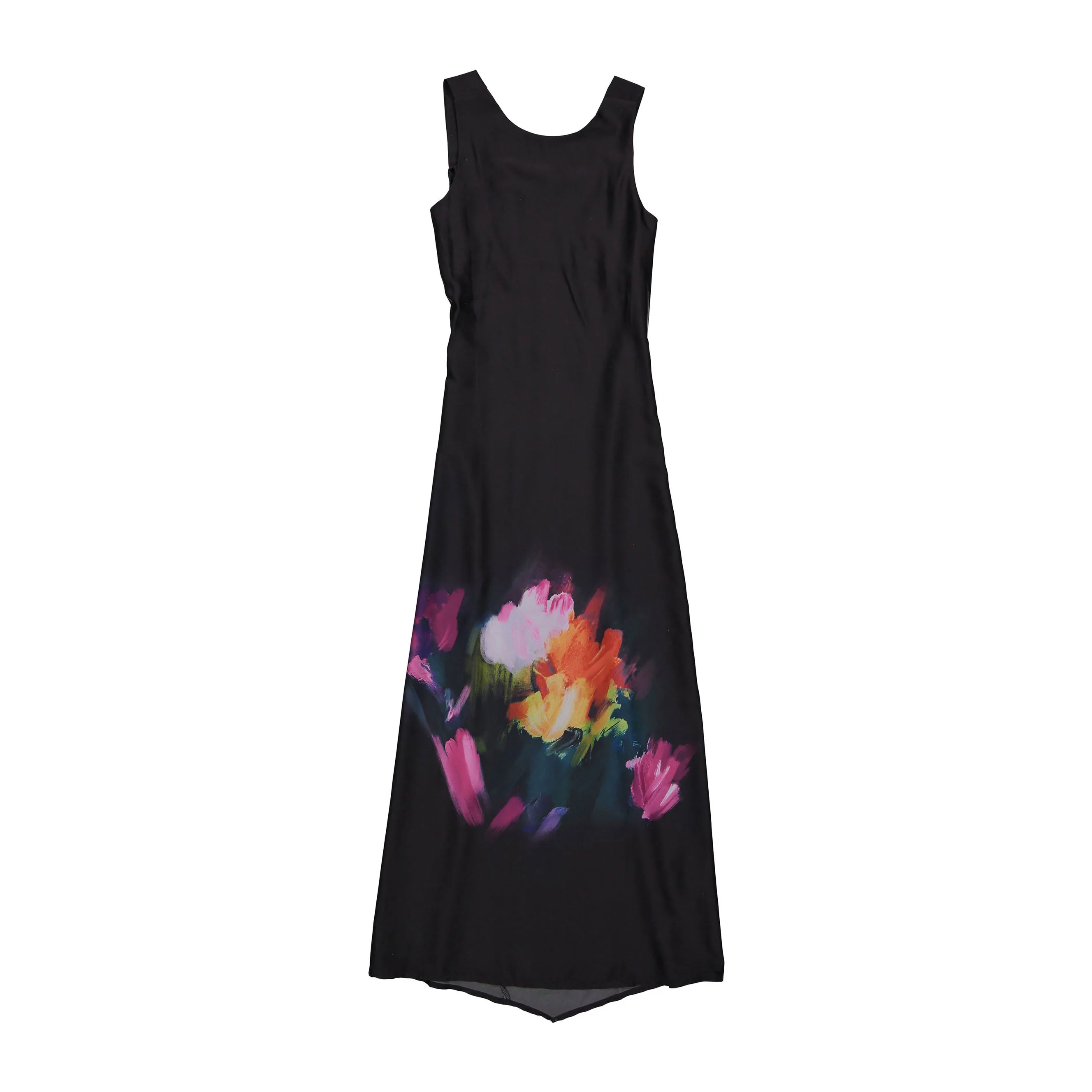 ROWE Black Flower Detail Wrap Overlay Dress - Image 2