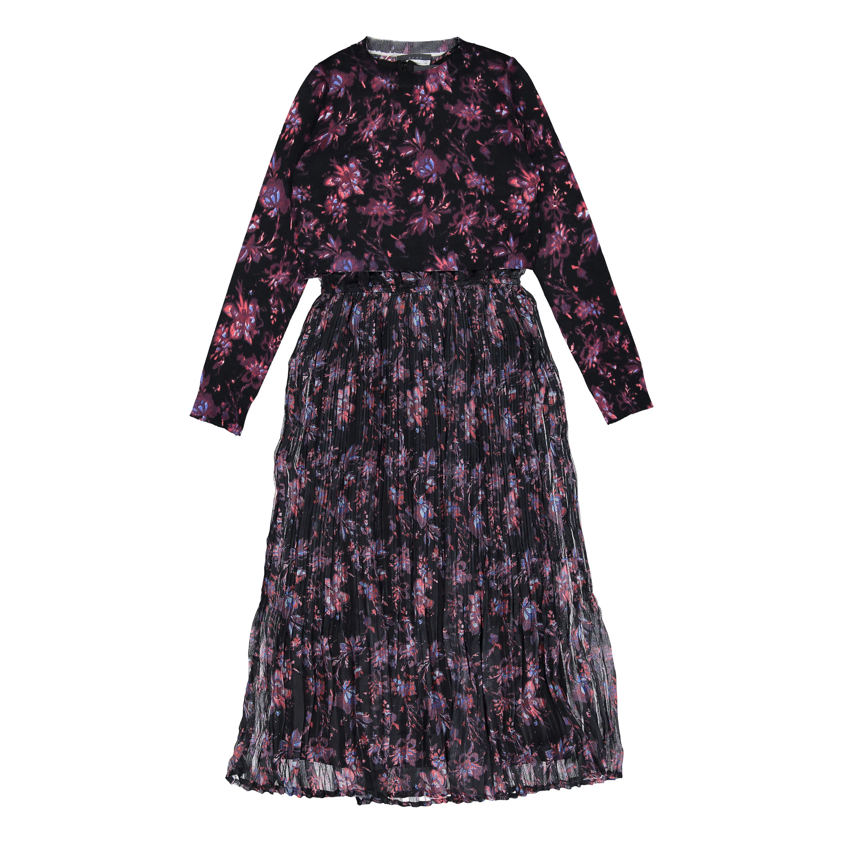 ROWE Printed Dress With Print Overlay