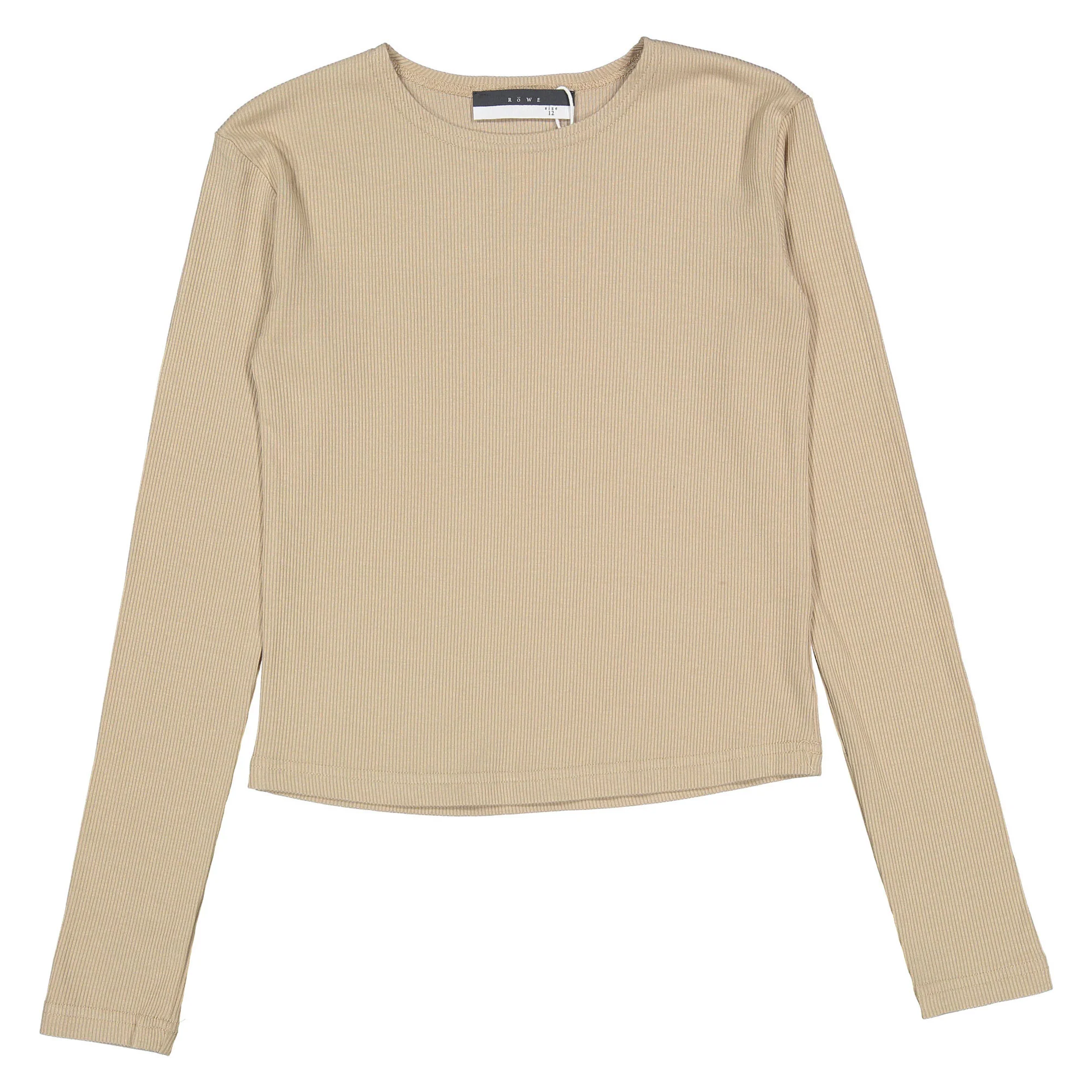 ROWE Tan Ribbed Tee