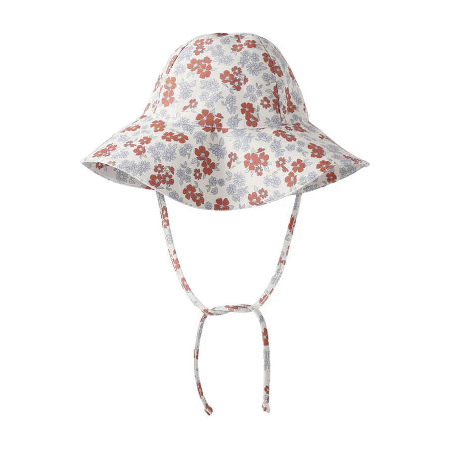 Rylee and Cru Americana Floral Floppy Swim Hat
