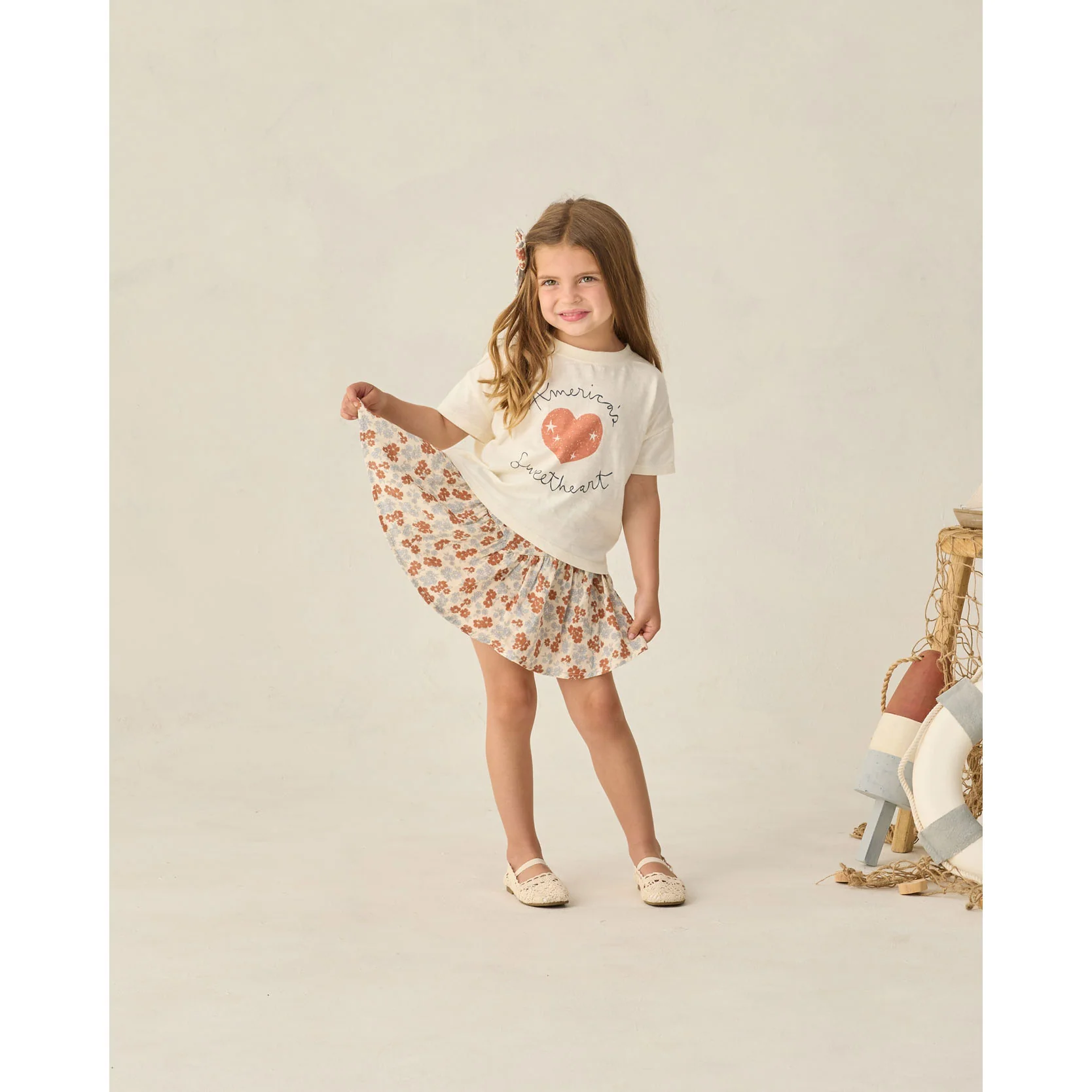 Rylee and Cru Americana Floral Sparrow Skirt - Image 3