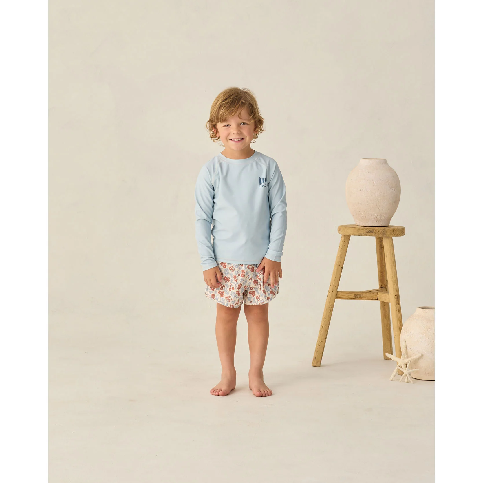 Rylee and Cru Americana Floral Swim Trunk - Image 2