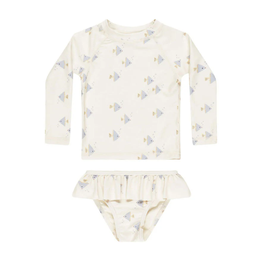Rylee and Cru Angel Fish Rashguard Girls Set