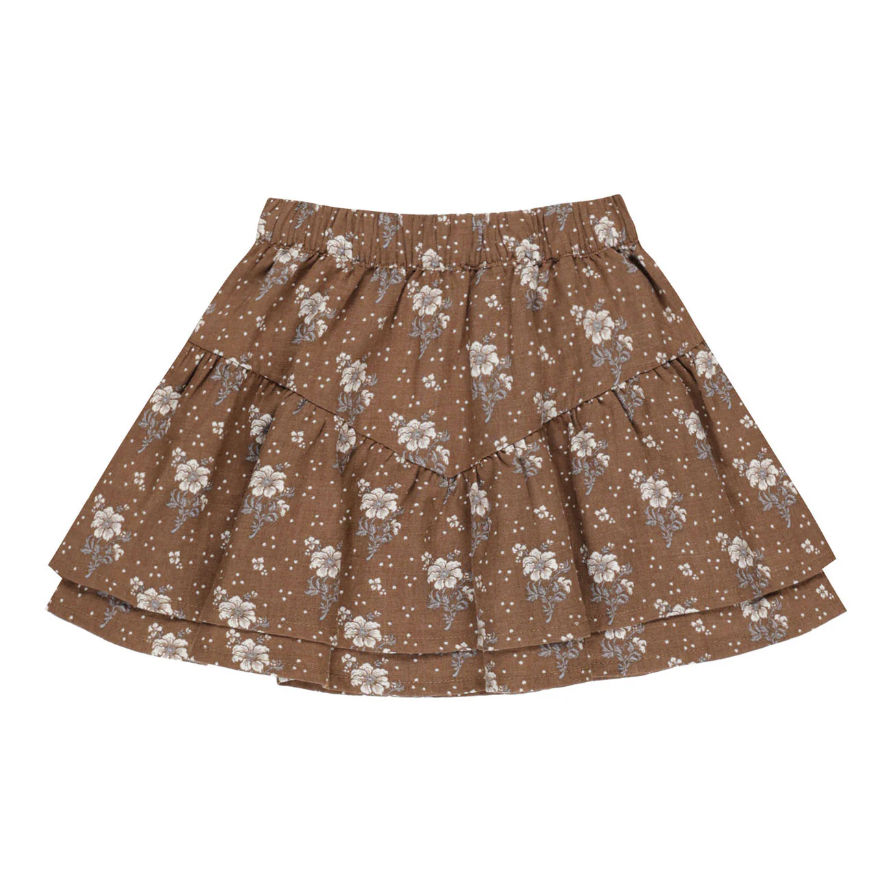Rylee and Cru Autumn Rose Tiered Mini Skirt