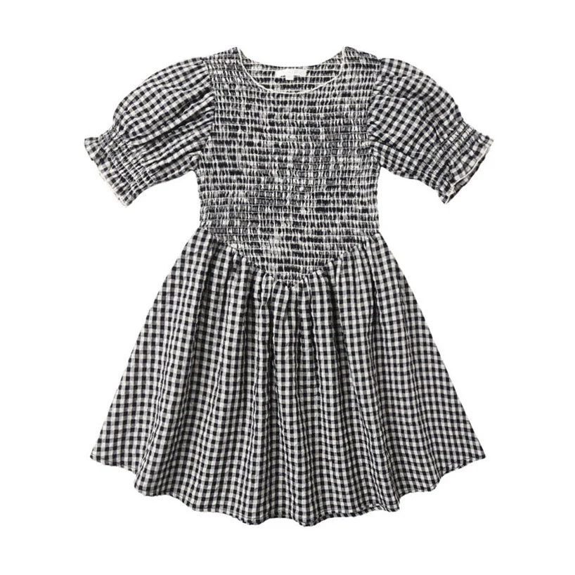 Rylee and Cru Black Check Louise Dress