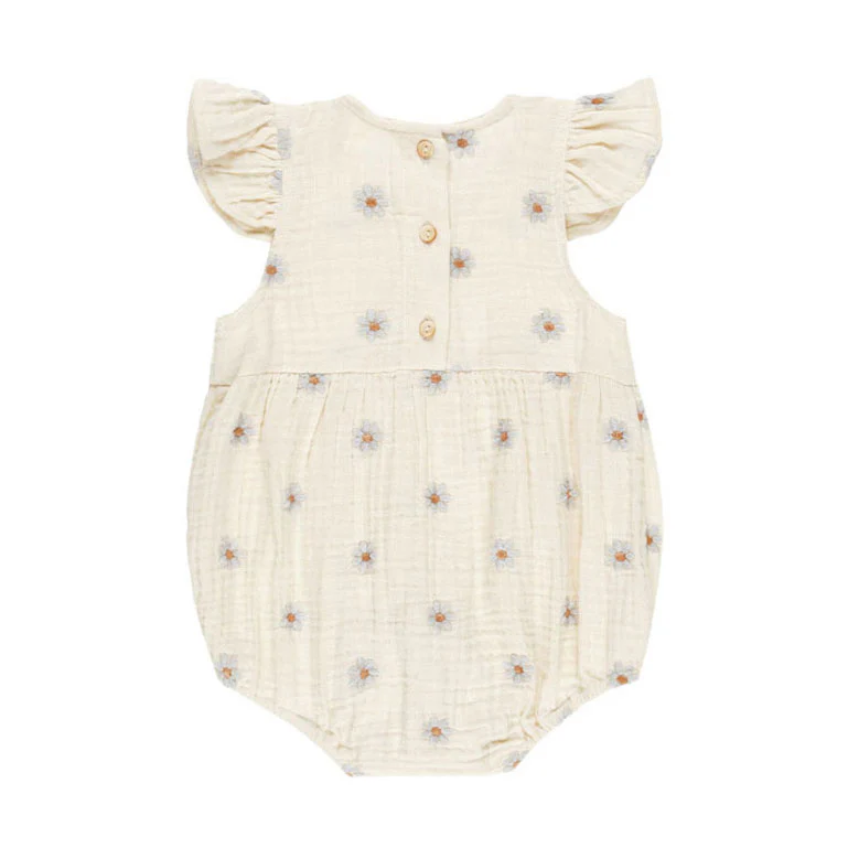 Rylee and Cru Blue Daisies Amelia Romper - Image 2