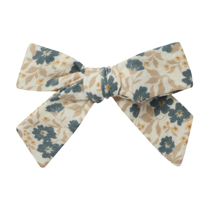 Rylee and Cru Blue Ditsy Girl Bow