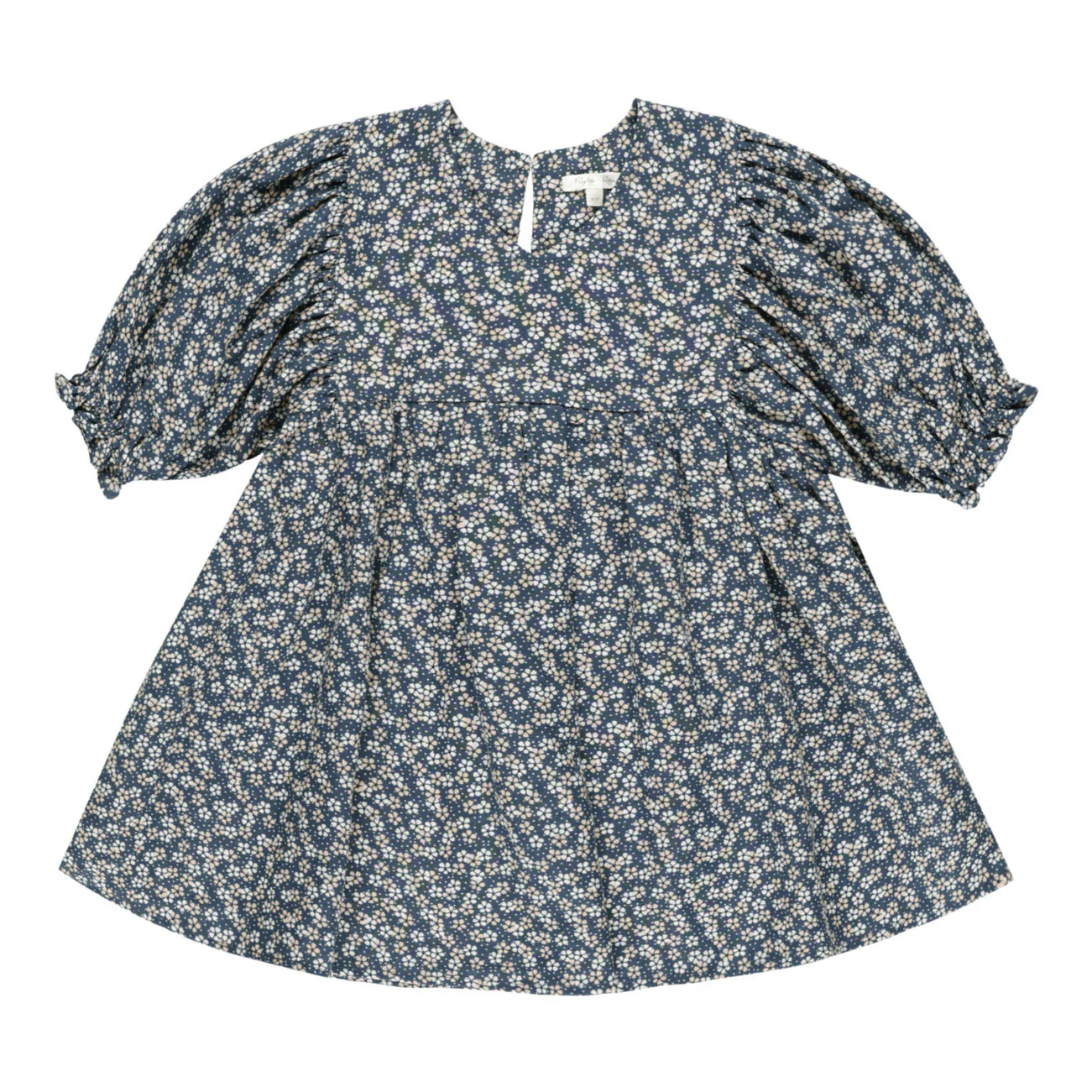 Rylee and Cru Blue Floral Jolene Dress