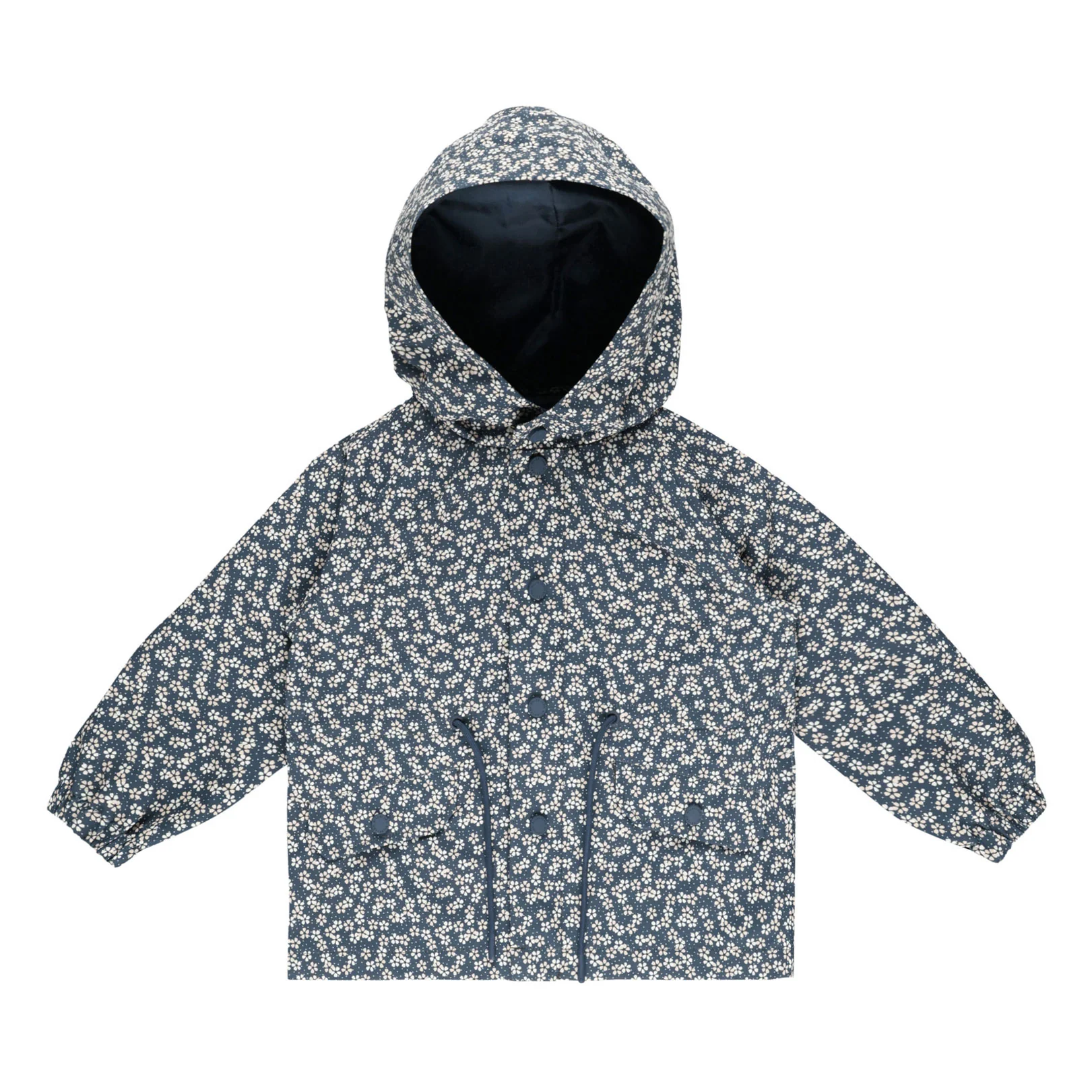 Rylee and Cru Blue Floral Raincoat