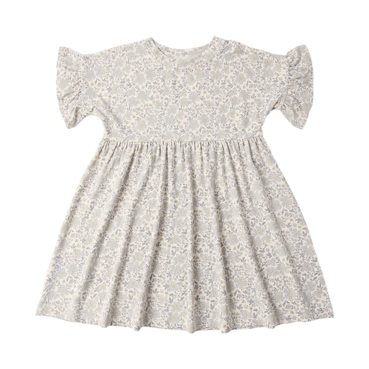 Rylee and Cru Blue Meadow Babydoll Dress