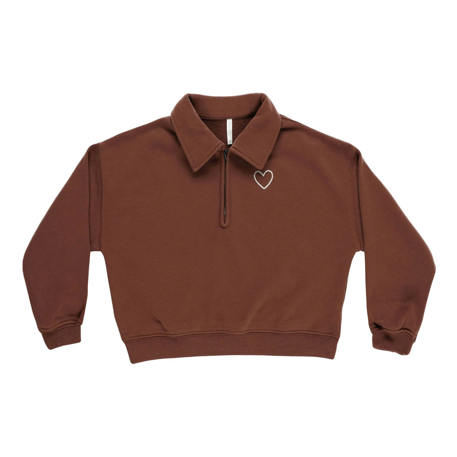 Rylee and Cru Brick Quarter Zip Pullover