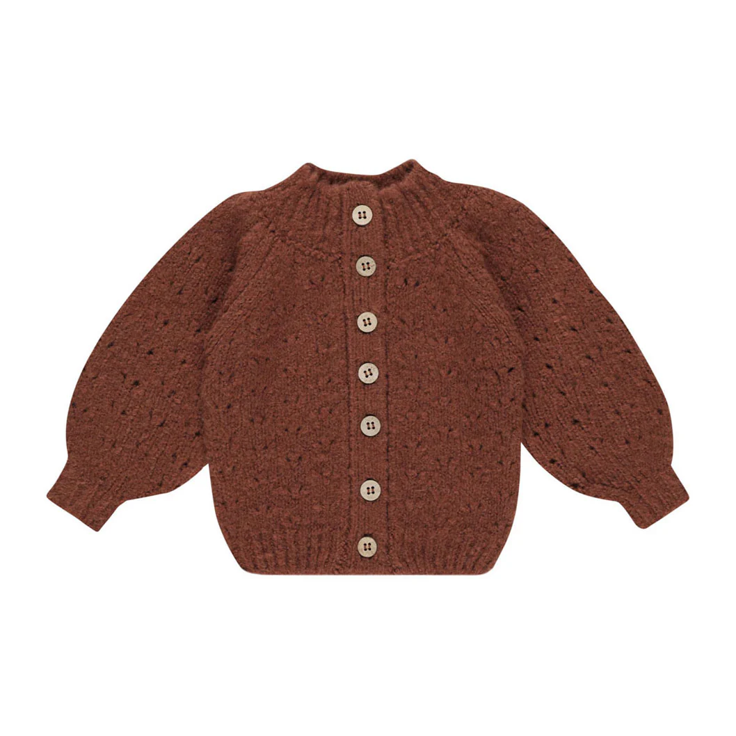 Rylee and Cru Brick Tulip Cardigan