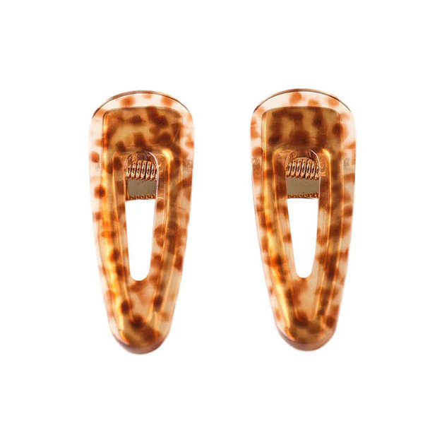 Rylee and Cru Brown, Blue Tortoise Slider Clip, Pack Of 4 - Image 3