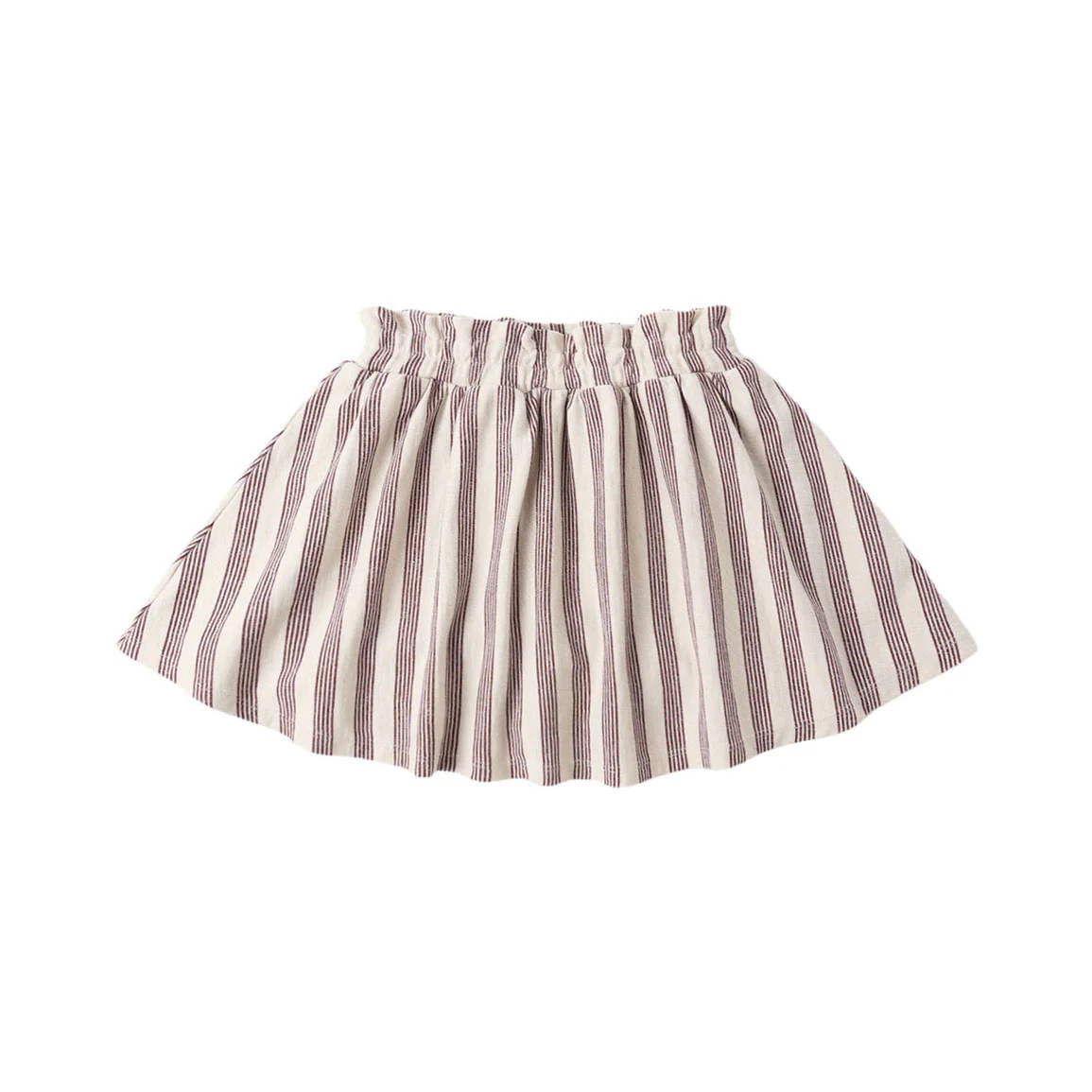 Rylee and Cru Brown Stripe Sasha Skort
