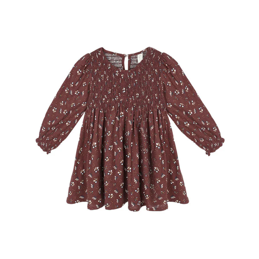 Rylee and Cru Burgundy Harvest Berry Capri Dress