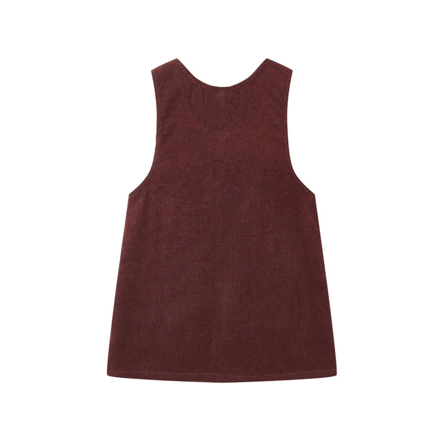Rylee and Cru Burgundy Odette Overall Dress - Image 3