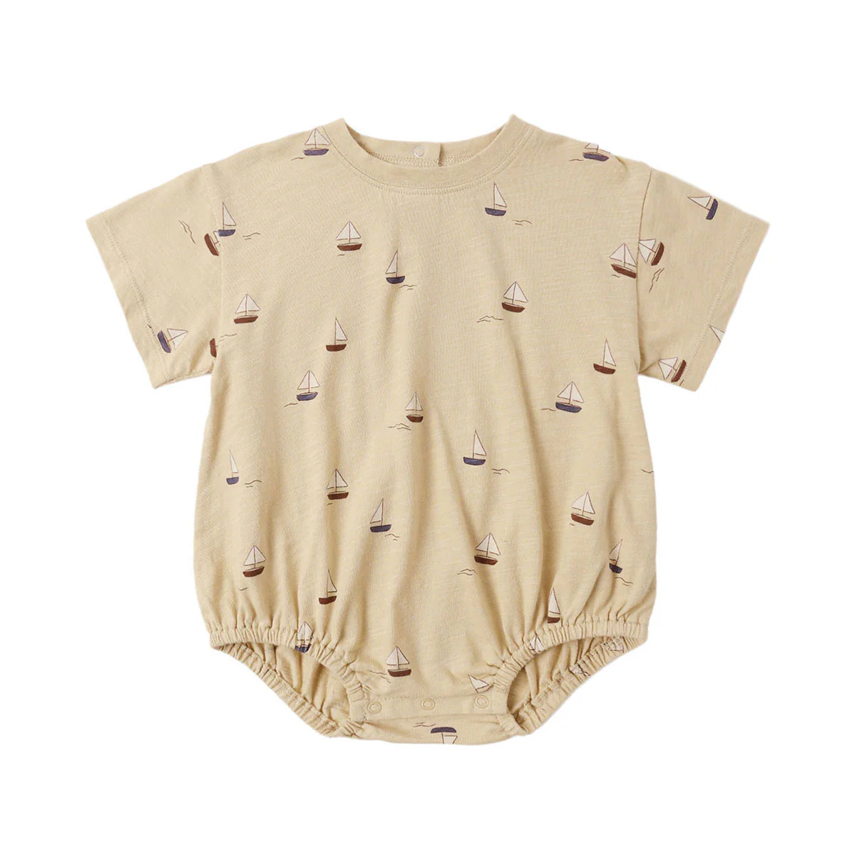 Rylee and Cru Butterscotch Sailboats Relaxed Bubble Romper
