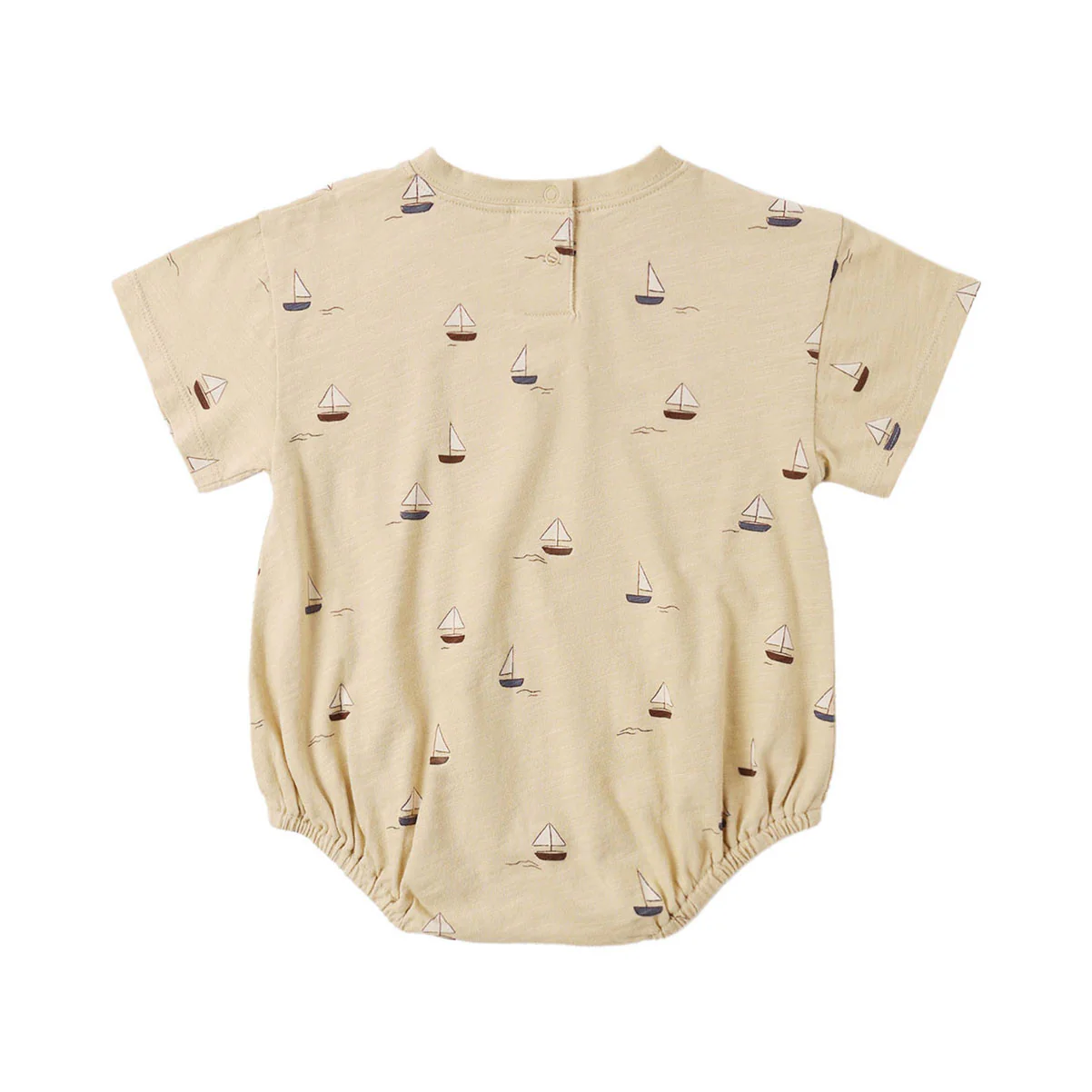 Rylee and Cru Butterscotch Sailboats Relaxed Bubble Romper - Image 3