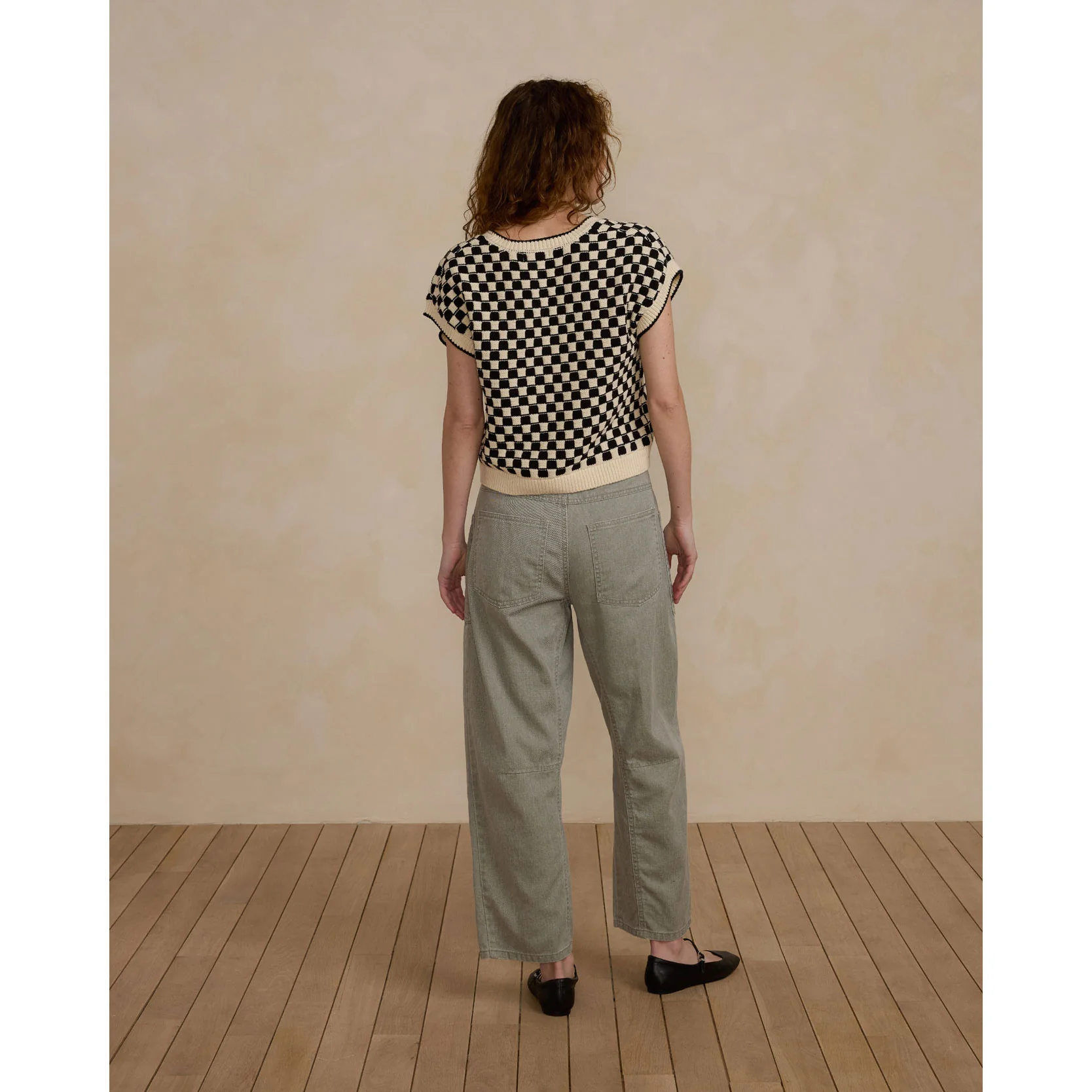 Rylee and Cru Check Sweater Women Vest - Image 3