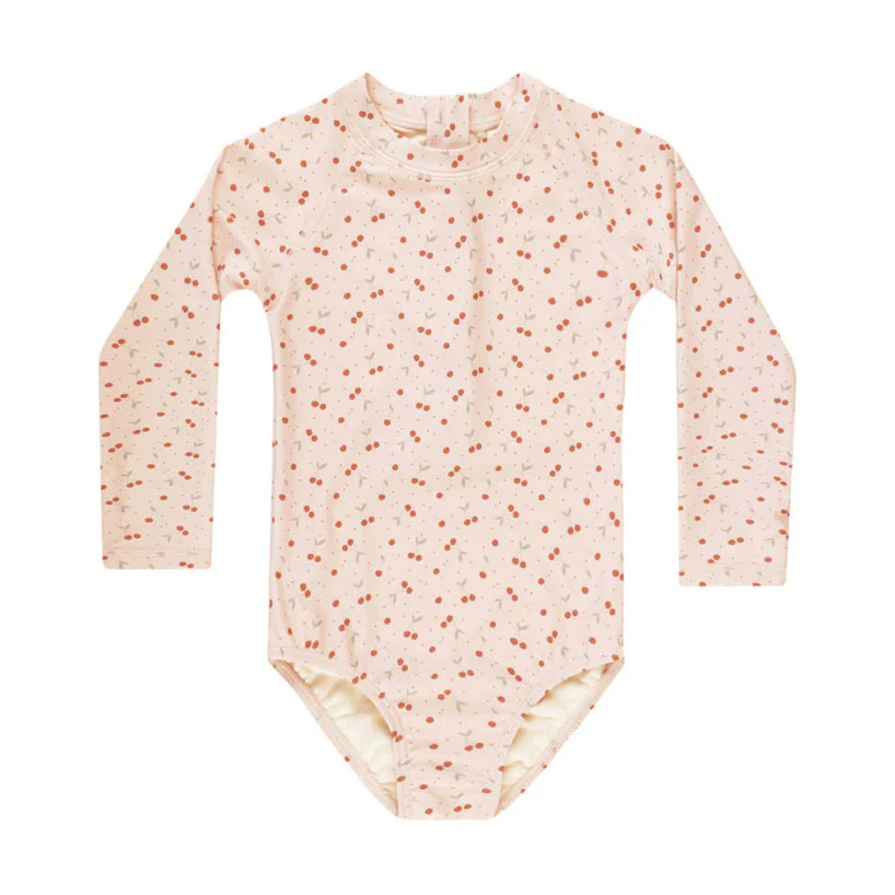 Rylee and Cru Cherries Delphine Rashguard One-Piece