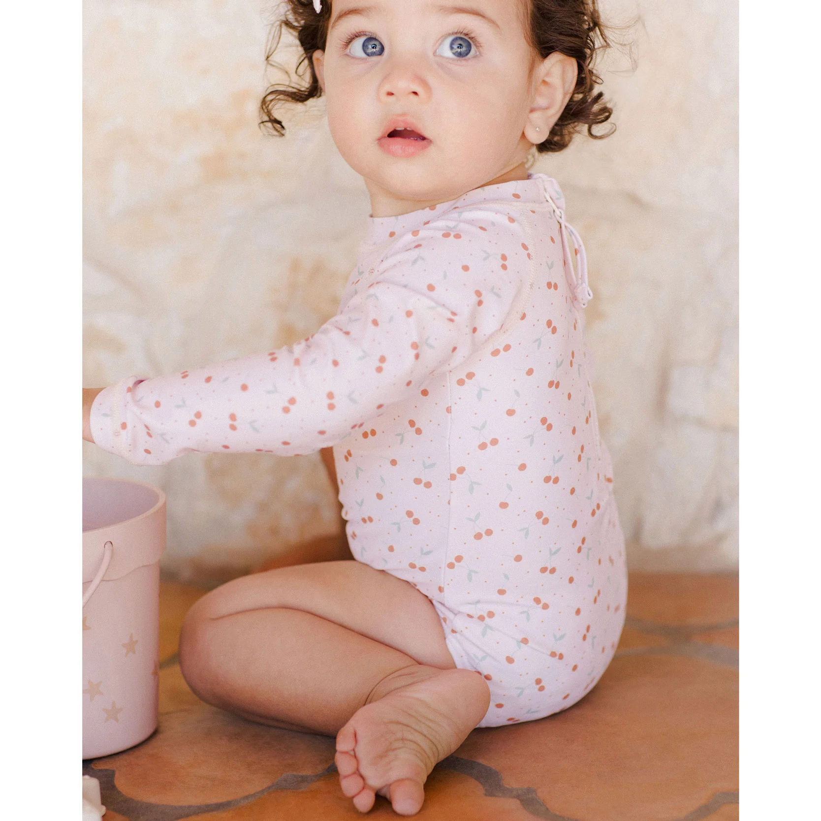 Rylee and Cru Cherries Delphine Rashguard One-Piece - Image 3