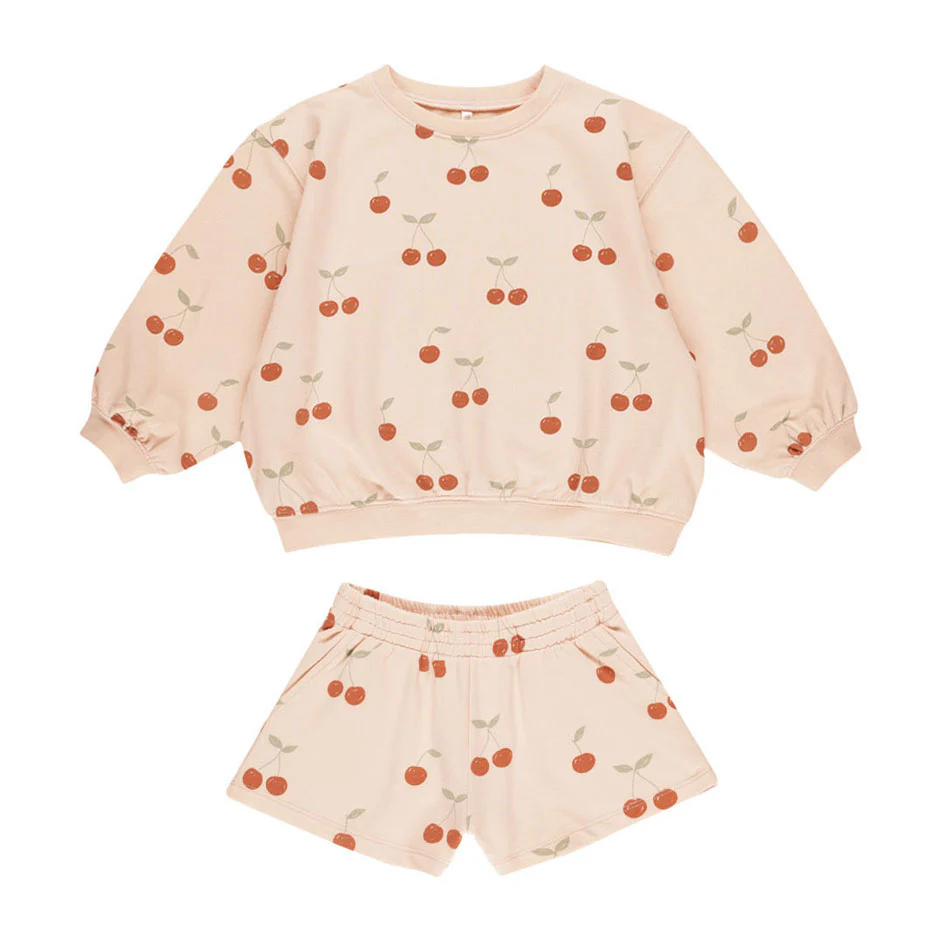 Rylee and Cru Cherries Summer Terry Set