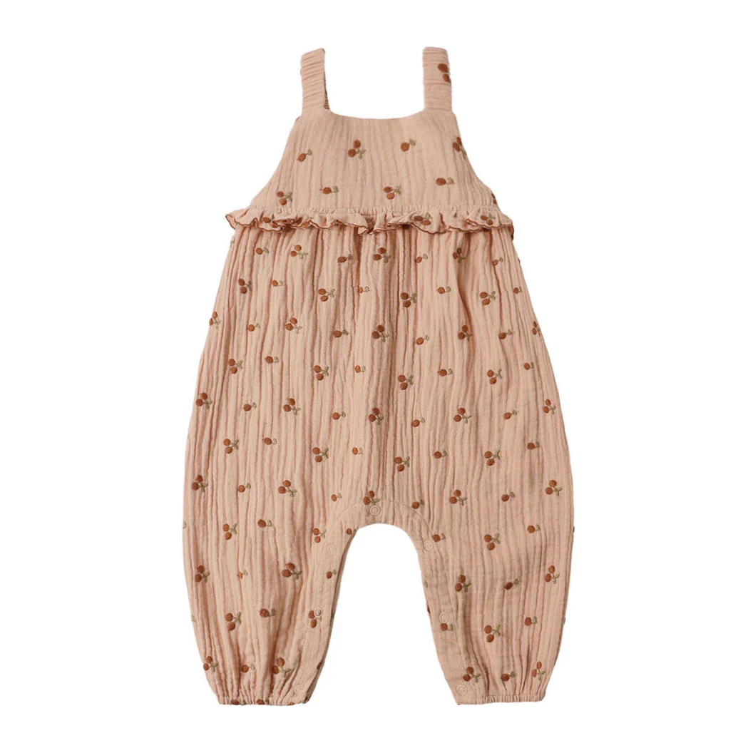 Rylee and Cru  Cherry Embroidery Kinsley Jumpsuit