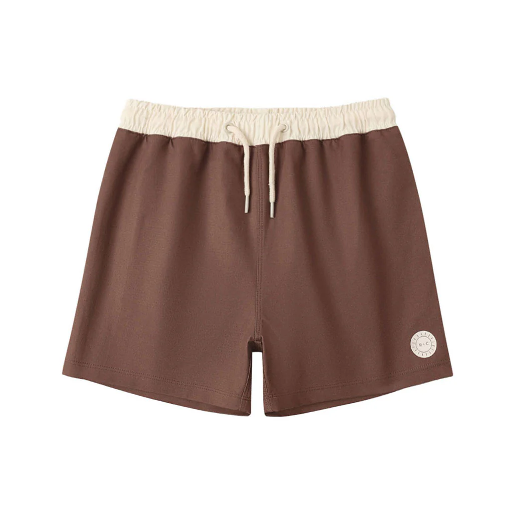 Rylee and Cru  Chocolate Paneled Boardshort