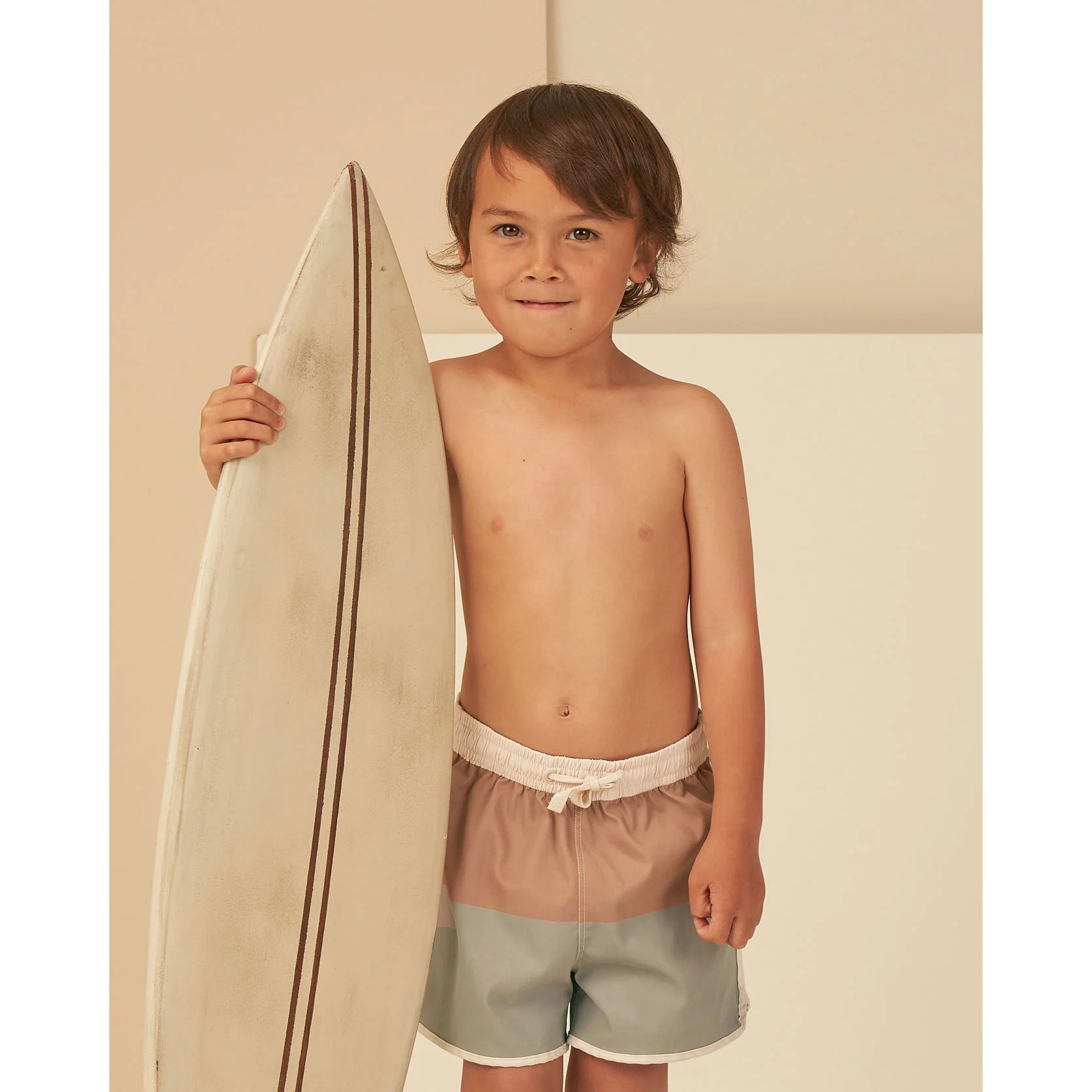 Rylee and Cru Color-Block Swim Trunk - Color Block - Image 2