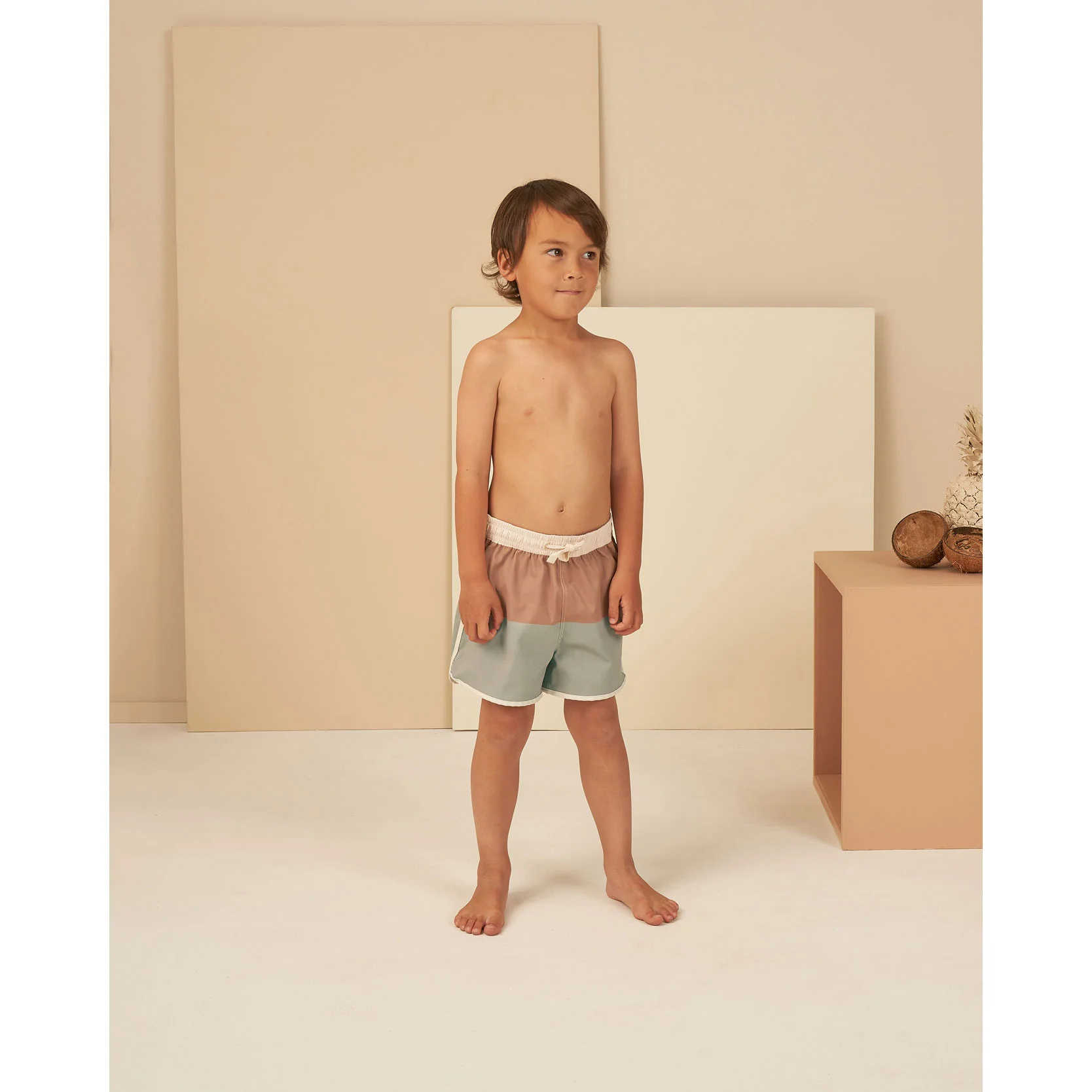 Rylee and Cru Color-Block Swim Trunk - Color Block - Image 3