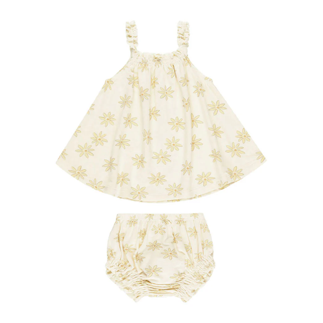 Rylee and Cru Daisies Swing Top + Bloomer Set