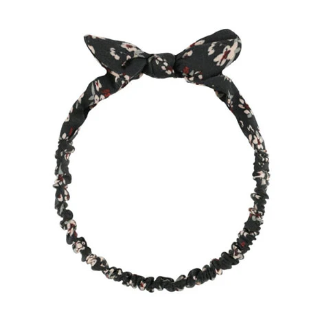 Rylee and Cru Dark Floral Baby Bow Headband
