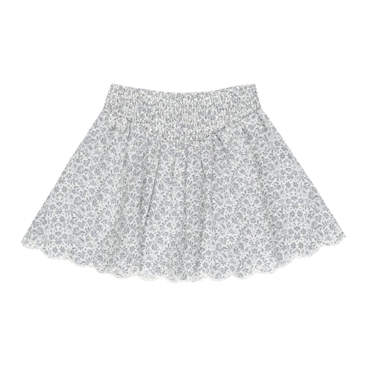 Rylee and Cru Ditsy Smocked V Mini Skirt