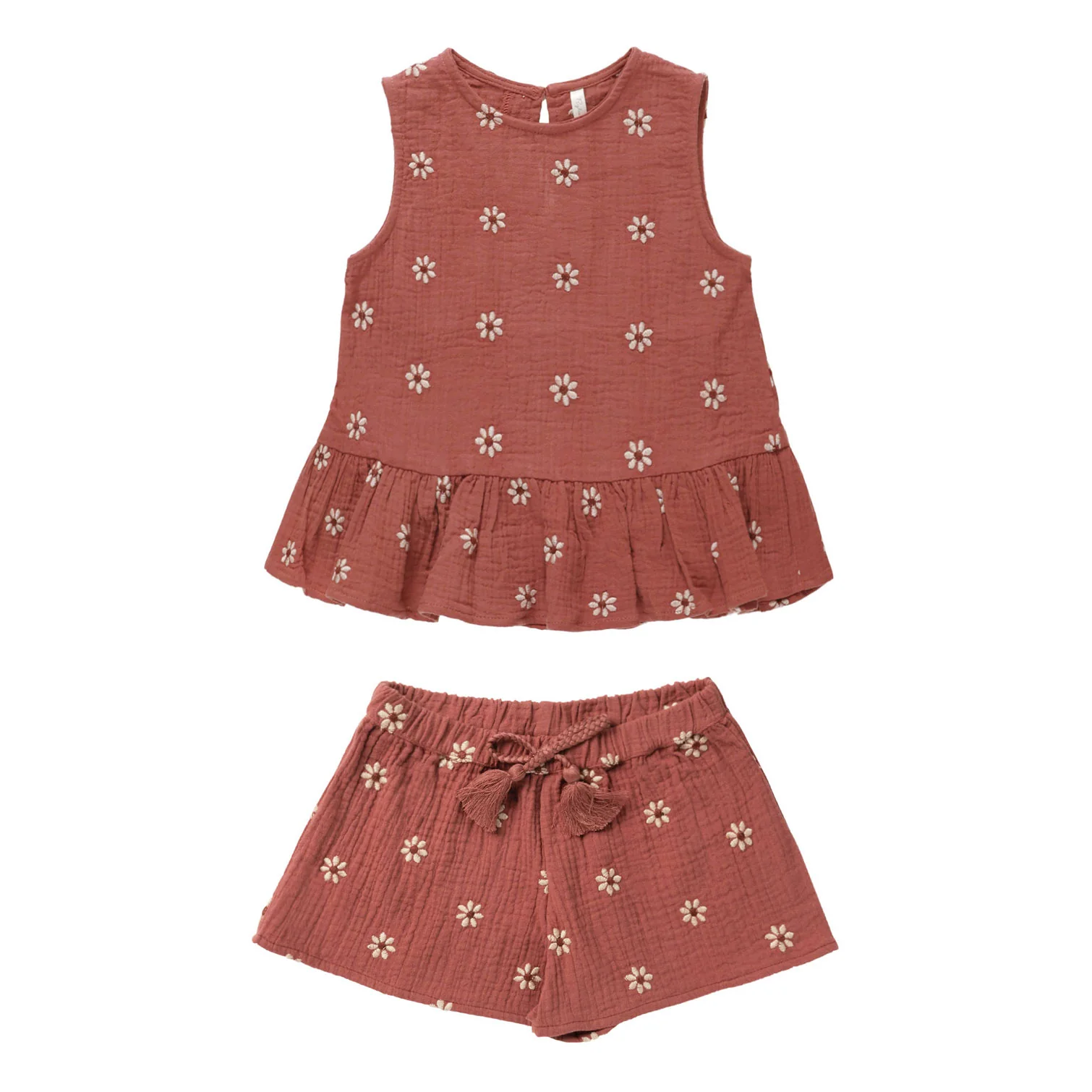 Rylee and Cru Embroidered Daisy Carrie Set