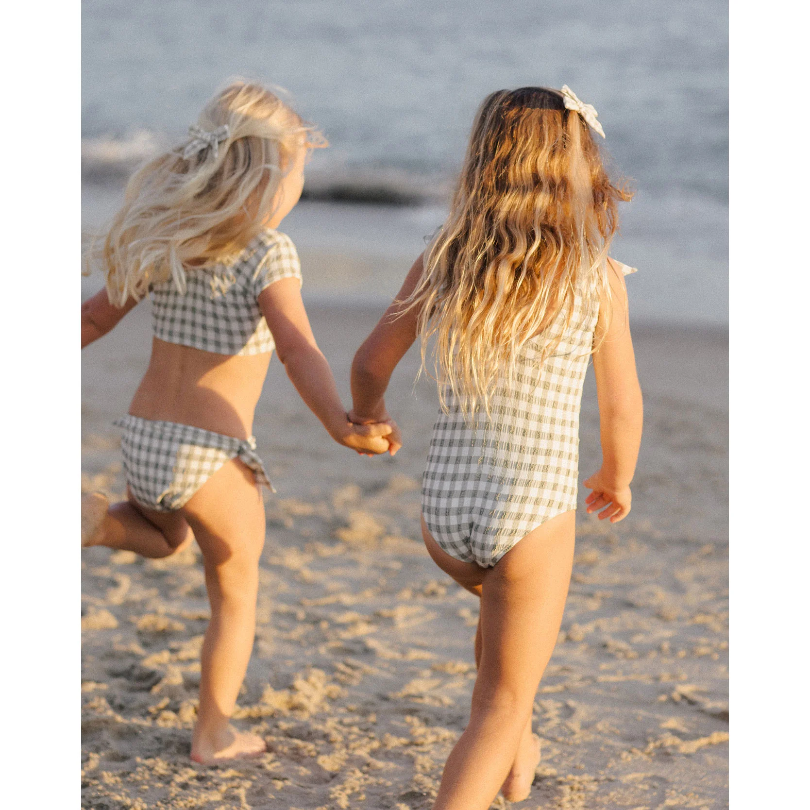 Rylee and Cru Eucalyptus Check Millie One-Piece - Image 3