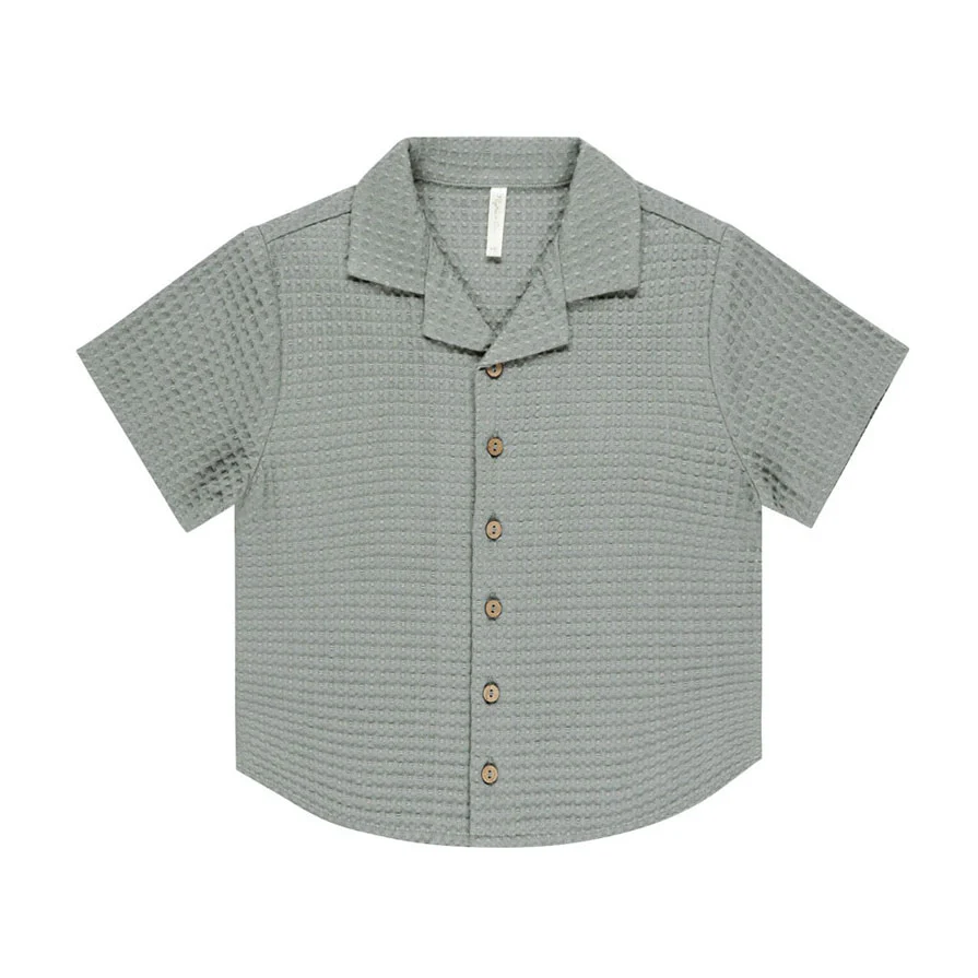 Rylee and Cru Eucalyptus Lapel Collar Shirt
