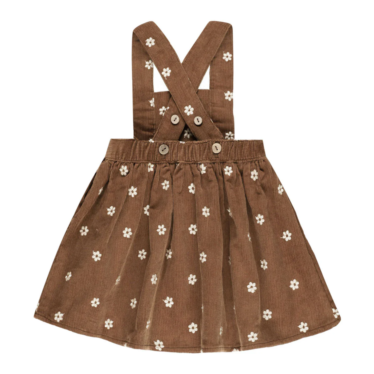 Rylee and Cru Floral Embroidery Corduroy Pinafore - Image 2