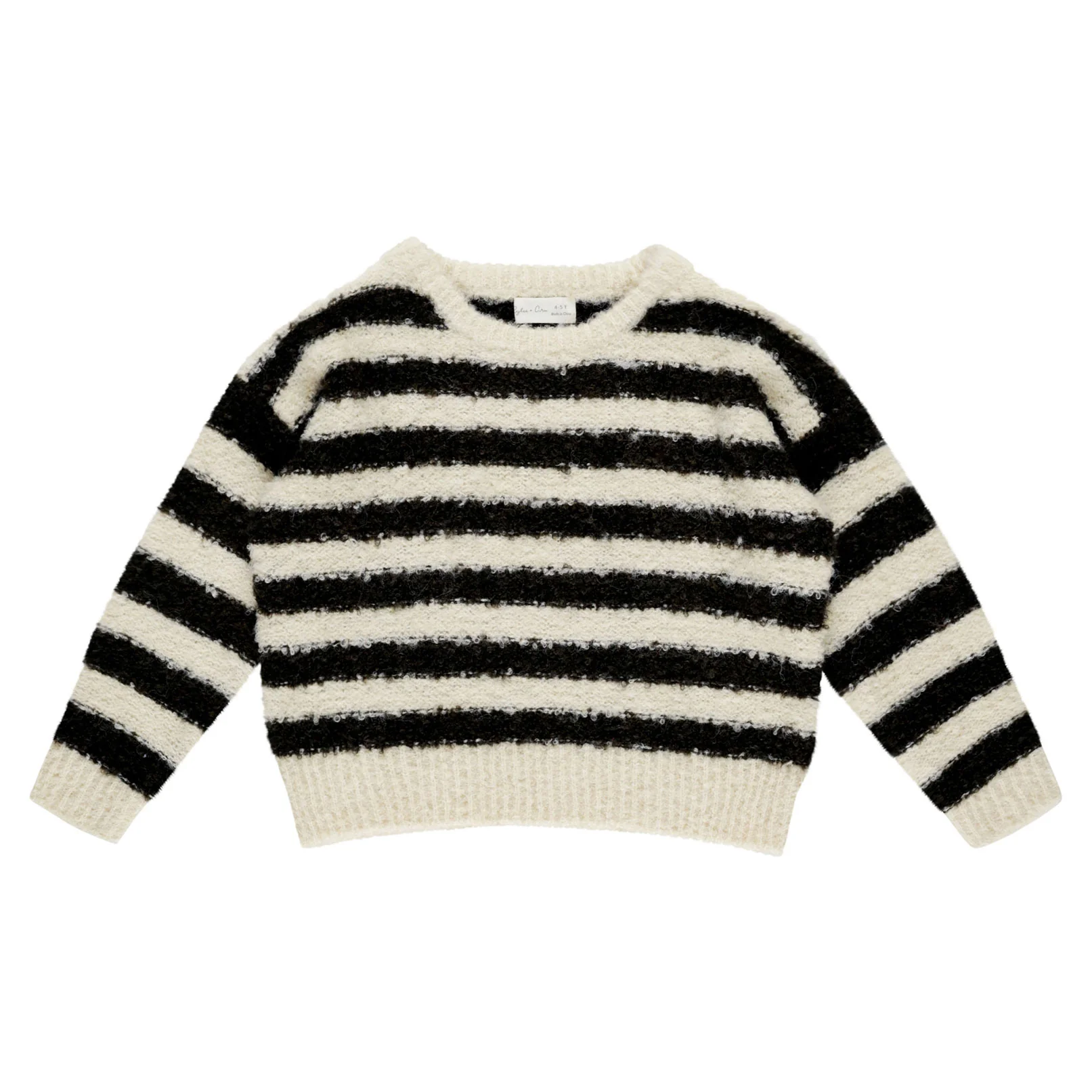 Rylee and Cru Fuzzy Stripe Aspen  Sweater