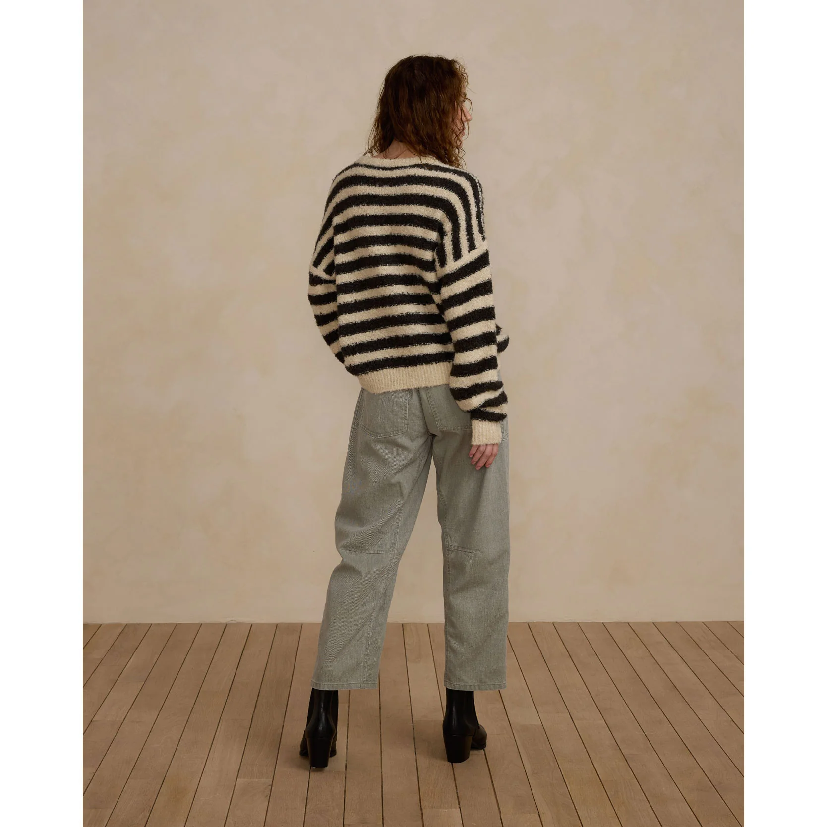 Rylee and Cru Fuzzy Stripe Aspen Women Sweater - Image 2