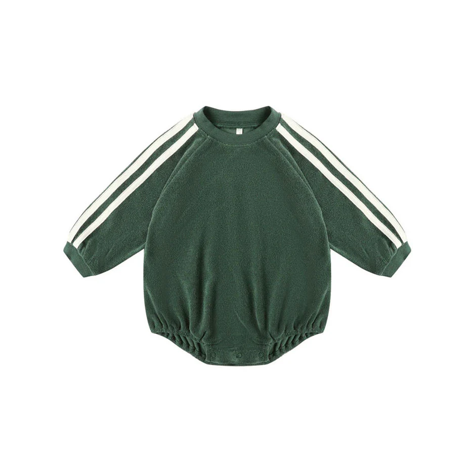 Rylee and Cru Green Crewneck Romper