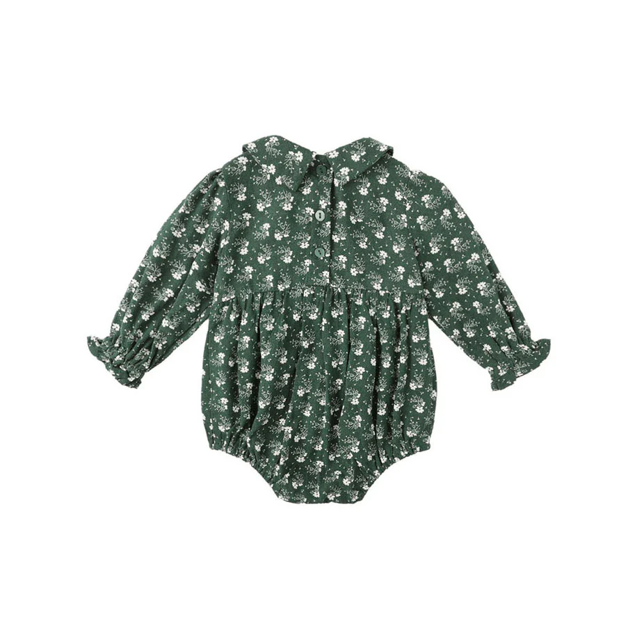 Rylee and Cru Green Ditsy Cora Romper - Image 2